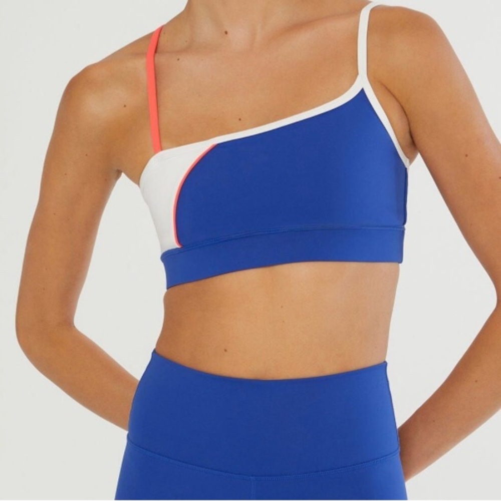 IVL Bra One Shoulder Colorblock Sports NWT